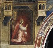 GIOTTO di Bondone The Angel Gabriel Sent by God oil on canvas